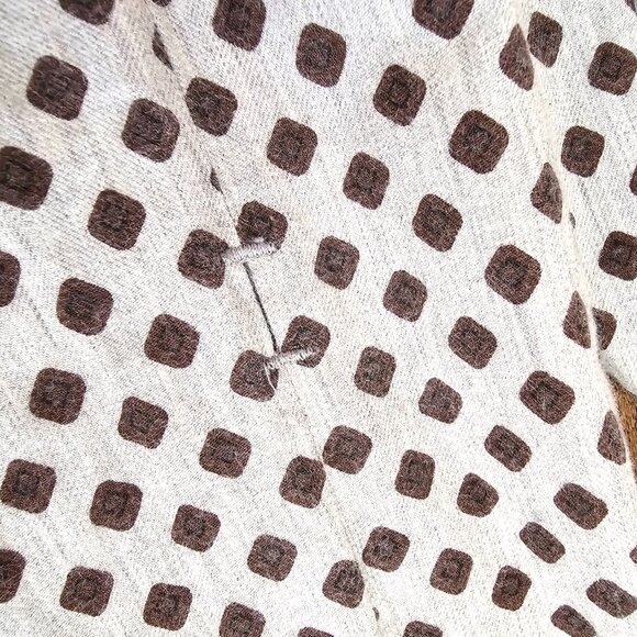 Scotch & Soda Block Print 100% Cotton Wake Up Call Regular Fit Button Up Shirt L - Picture 11 of 11